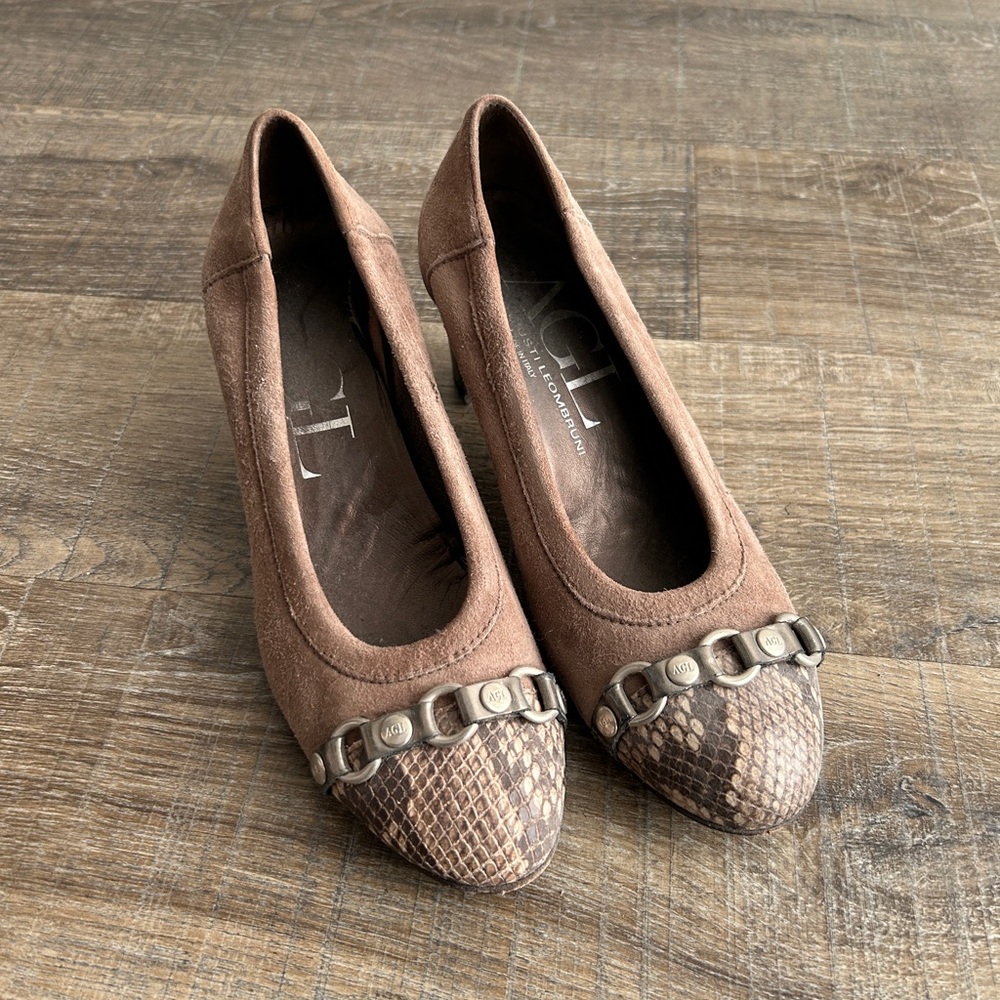 AGL Suede Pumps Heels size 7